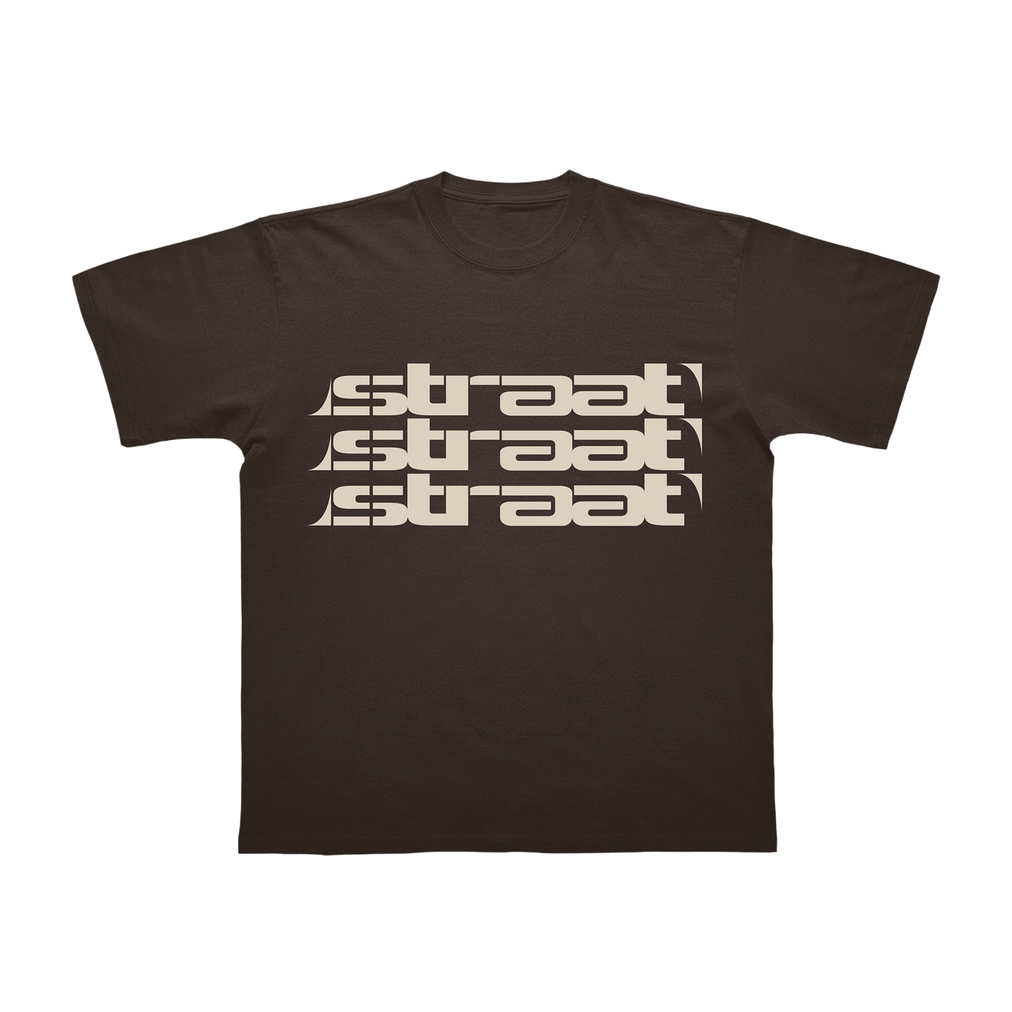 T-SHIRT STRAAT3X MARRON