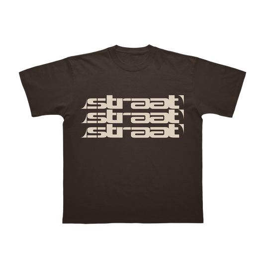 T-SHIRT STRAAT3X MARRON
